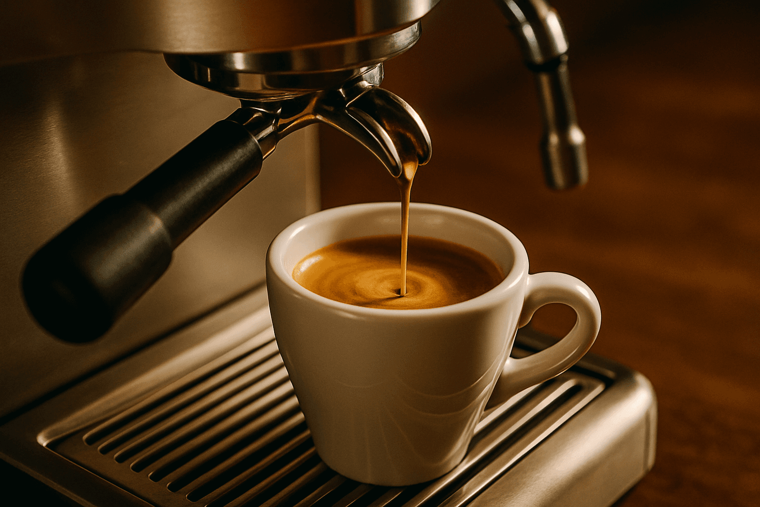 Espresso hazırlanışı